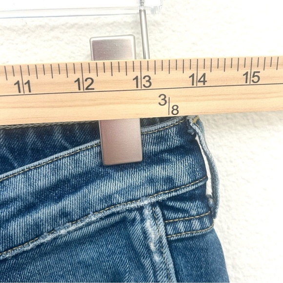 AMO Kate Straight Leg Jeans Denim Pants Mid Rise Girl Crush Wash Blue Size 27 - Picture 10 of 16